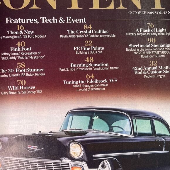 Street Rodder Magazine October 2019 u Vol 48  No 10 Car Restoration Tips Tricks - Picture 4 of 8